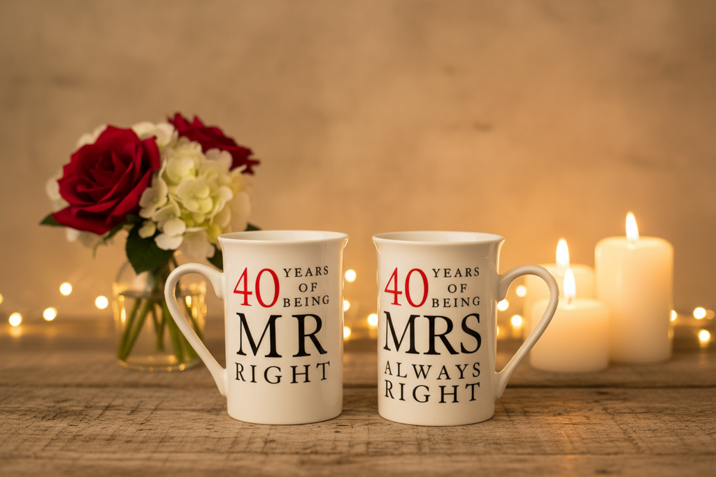 40th Anniversary Mugs Lifestyle Image