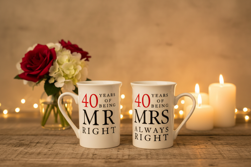40th Anniversary Mugs Lifestyle Image