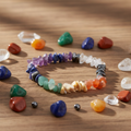 7 Chakra Crystal Stone Chip Bracelet - Lifestyle 1