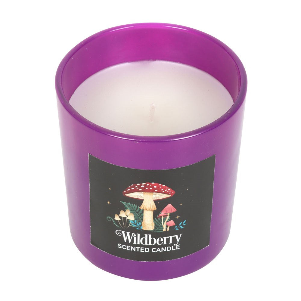 Forest Mushroom Theme Wild Berry Scented Candle