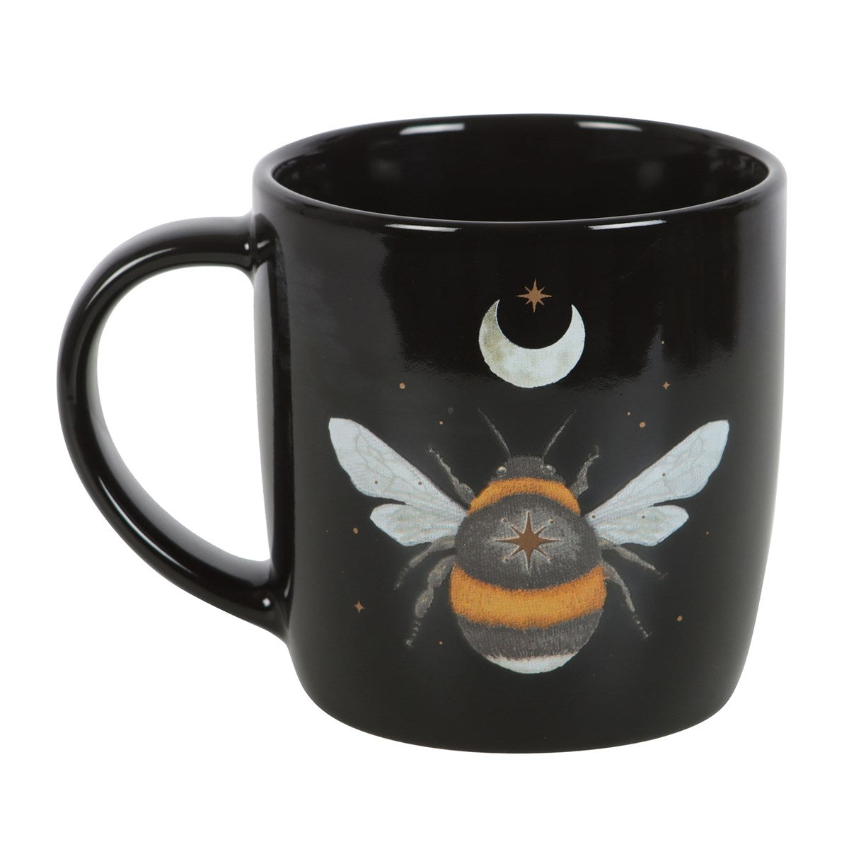 Midnight Bee Print Ceramic Mug
