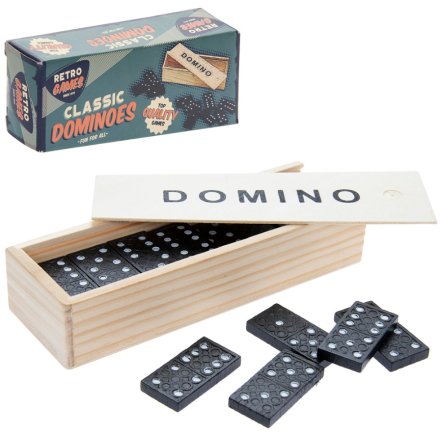 Traditional Wooden Domino Set