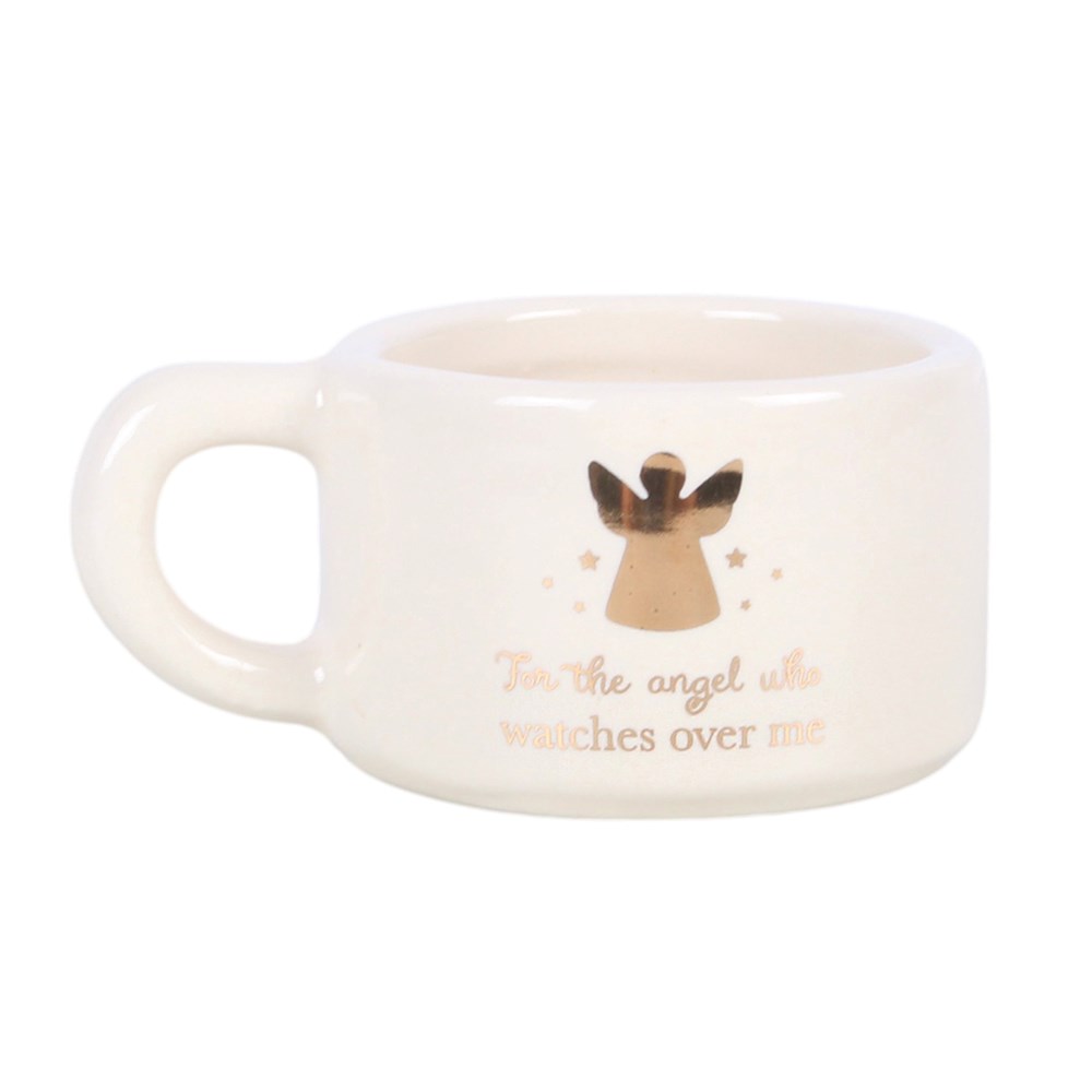 Angel Remembrance Ceramic Tealight Holder