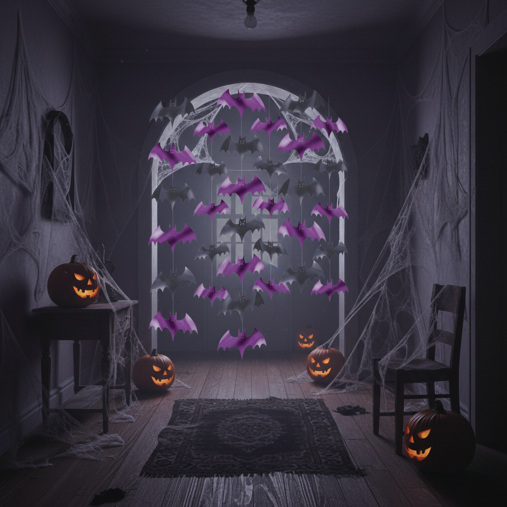 Bat Hanging Strings - Hallway