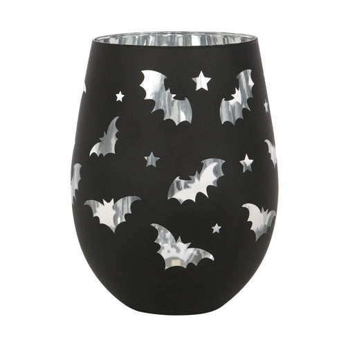 Bat Themed Stemless Wine Glass