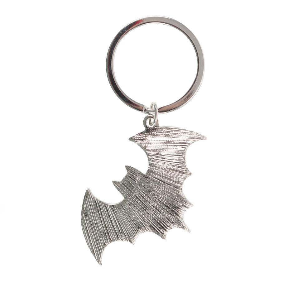 Bat Sh*t Crazy Bat Shaped Metal Keyring