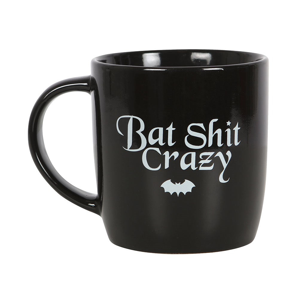 Bat Sh!t Crazy Black Ceramic Mug