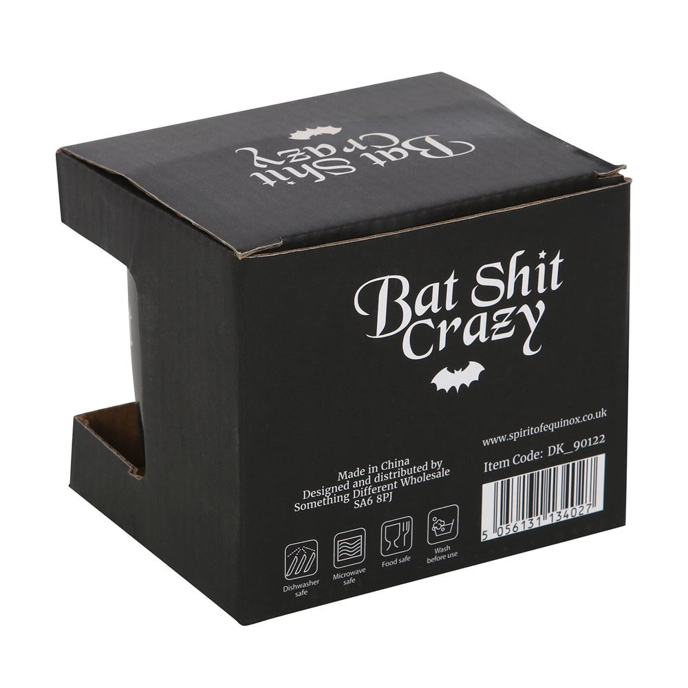 Bat Sh!t Crazy Black Ceramic Mug