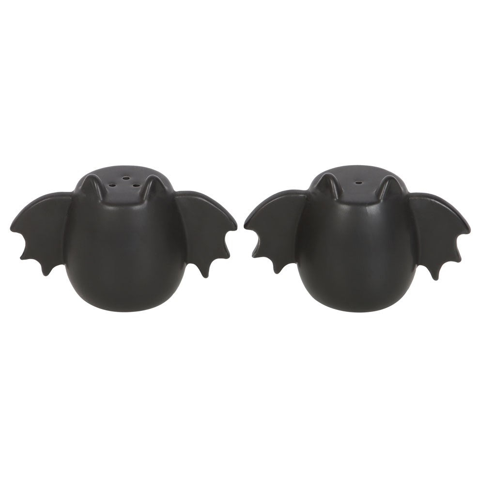 Black Bat Wing Salt & Pepper Shakers