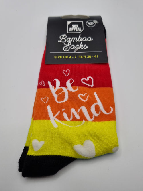 Be Kind Novelty Bamboo Socks UK 4-7