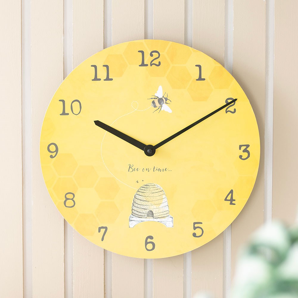 Bee On Time Wall Clock