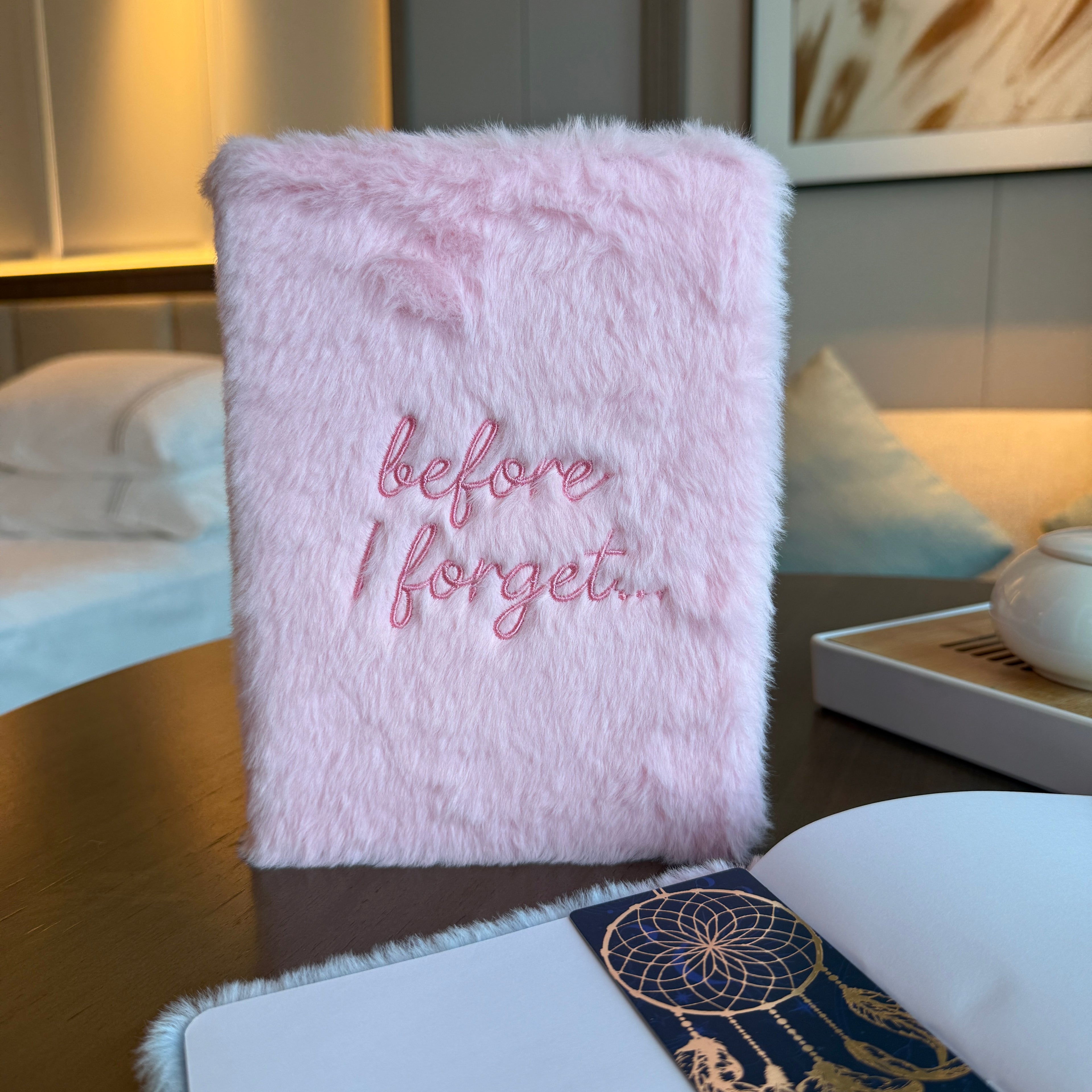 Soft cover dream journal notebook, ideal for capturing thoughts, dreams, and ideas on the go