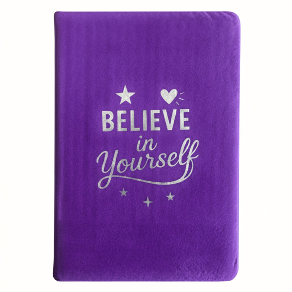 Believe In Yourself Lavender Cover Note Book