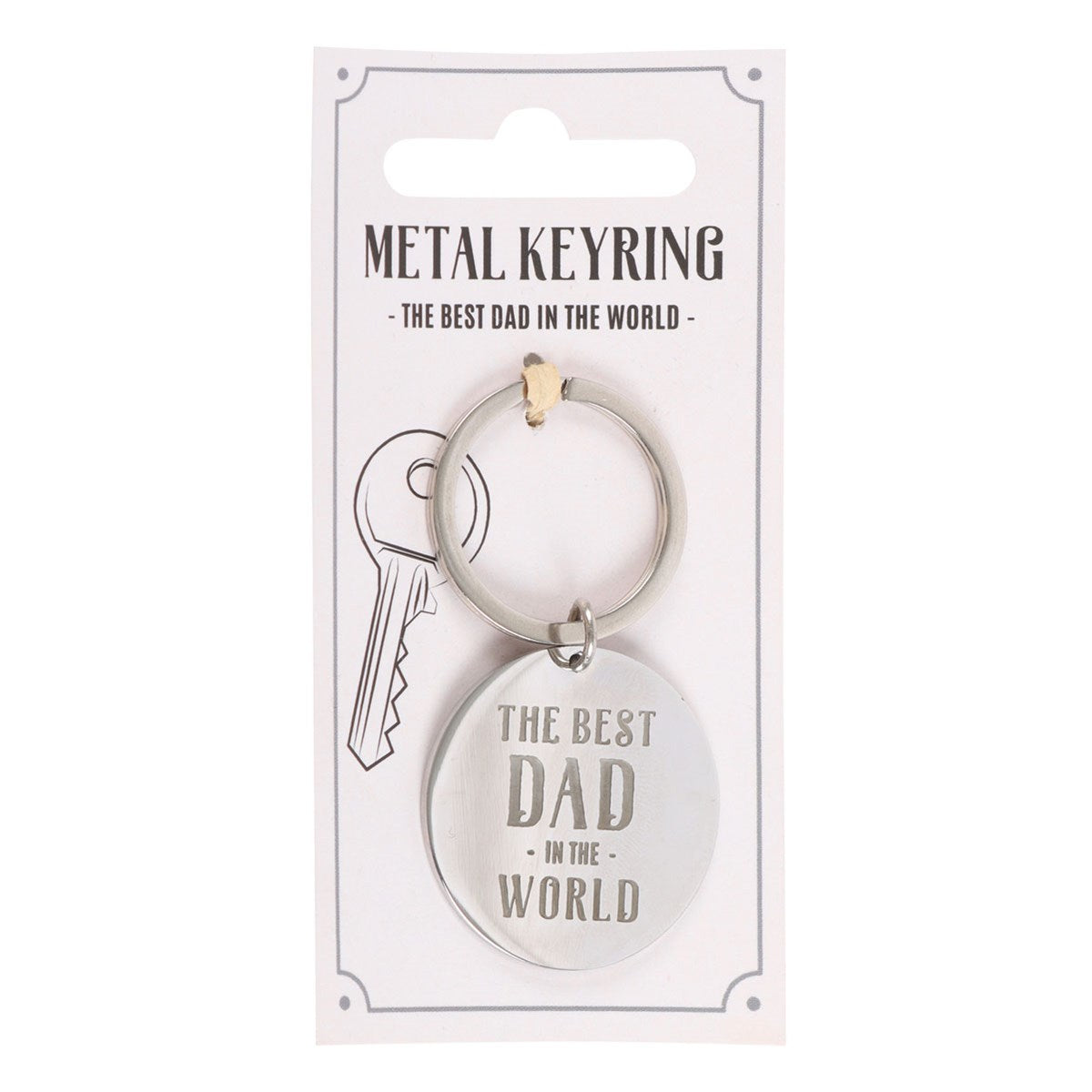 Best Dad In The World Metal Keyring