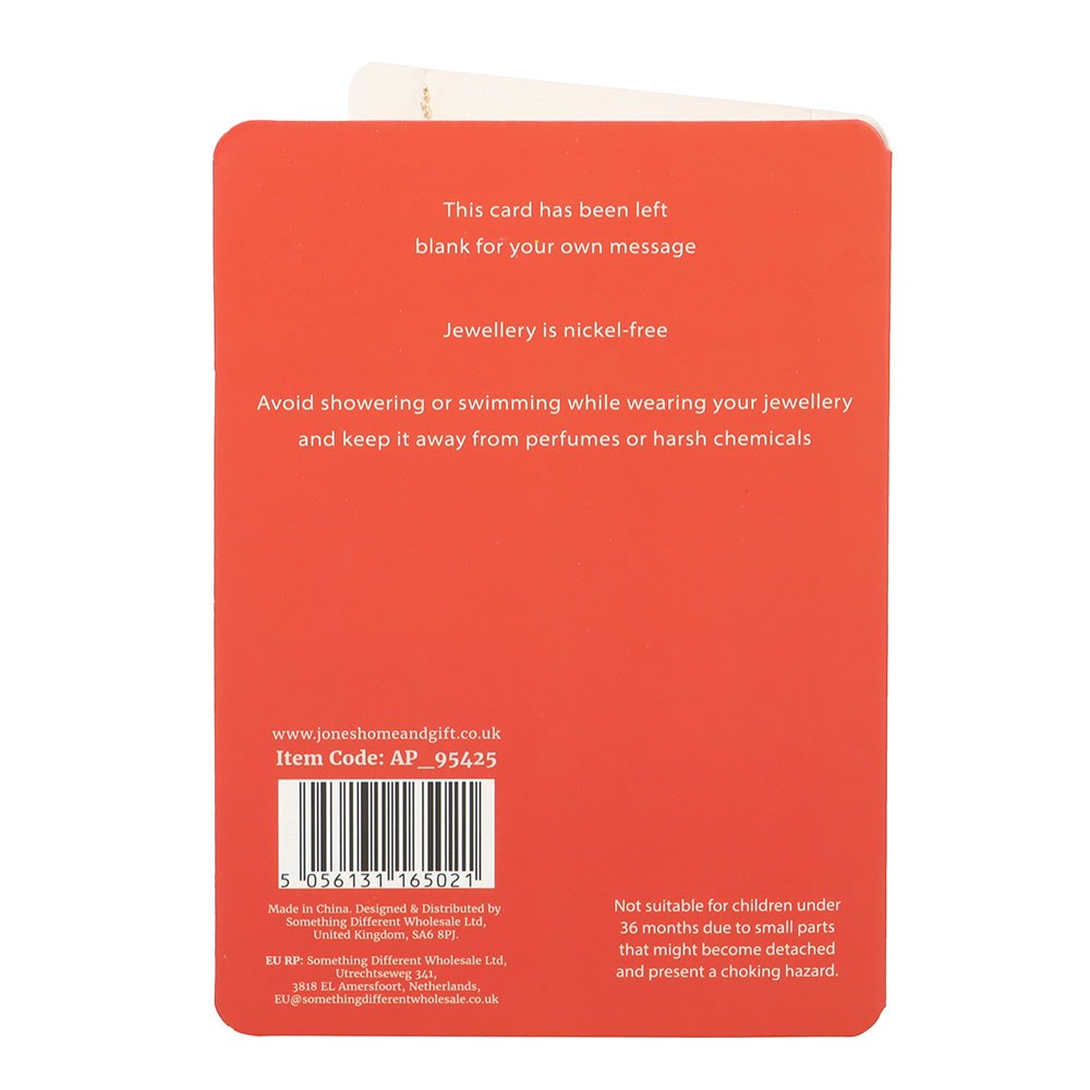 Best Teacher Apple Necklace & Greetings Card