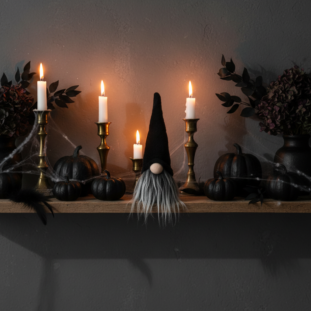 Black Halloween Gonk - Dark Shelf