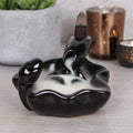 Pool to pool ceramic backflow incense burner, creates a cascading smoke waterfall effect