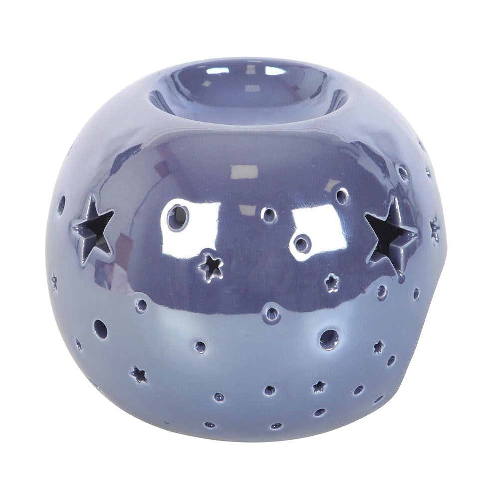 Iridescent Purple Ceramic Star Oil Burner & Wax Warmer