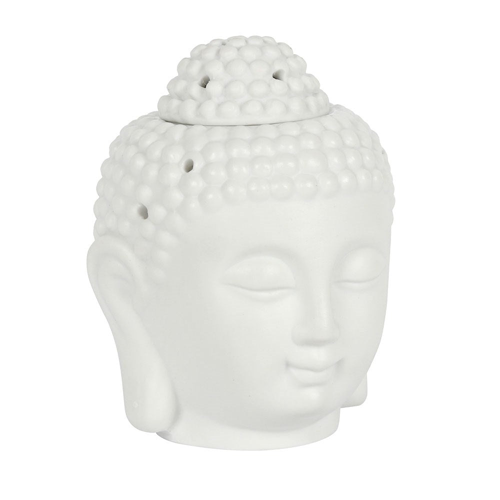 Buddha Head Ceramic Oil Burner & Wax Warmer