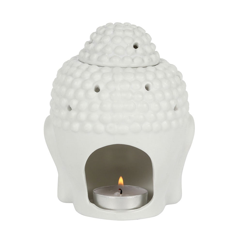 Buddha Head Ceramic Oil Burner & Wax Warmer
