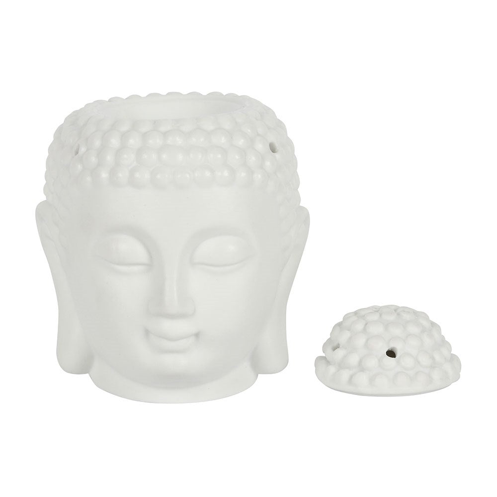 Buddha Head Ceramic Oil Burner & Wax Warmer