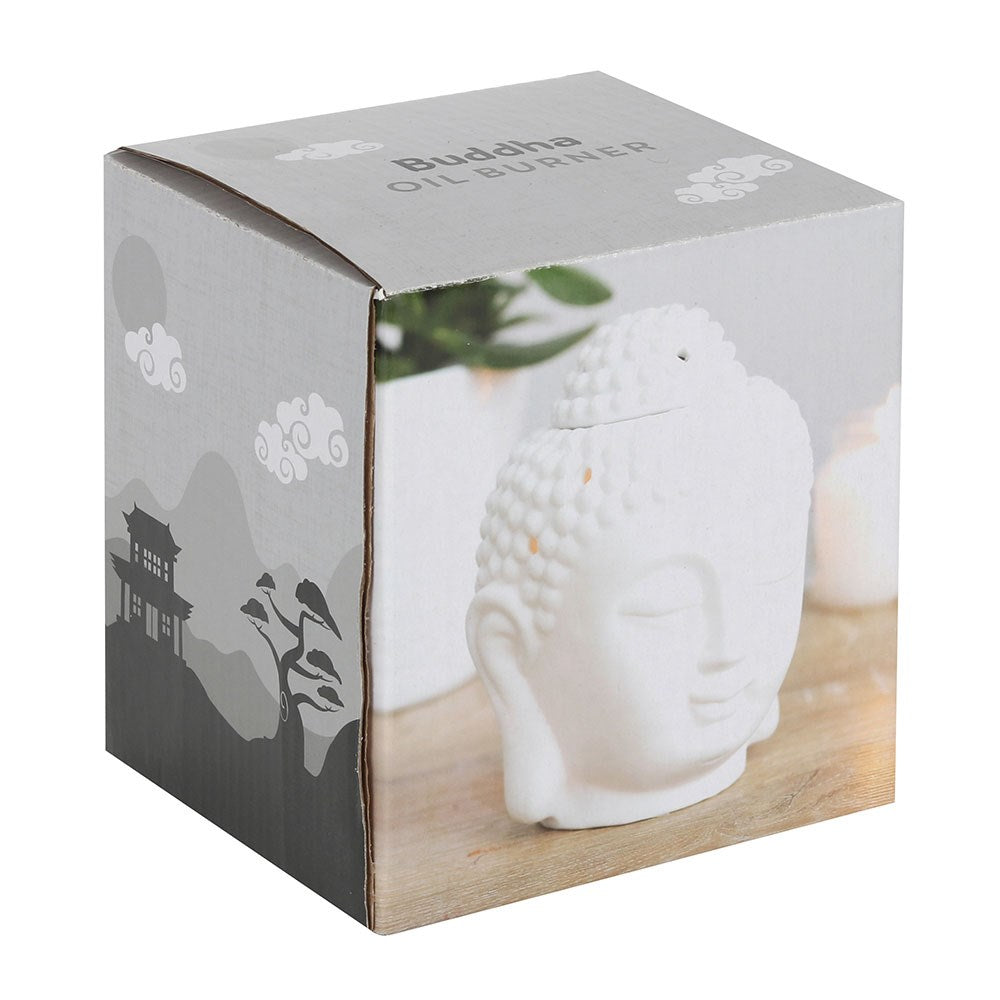 Buddha Head Ceramic Oil Burner & Wax Warmer