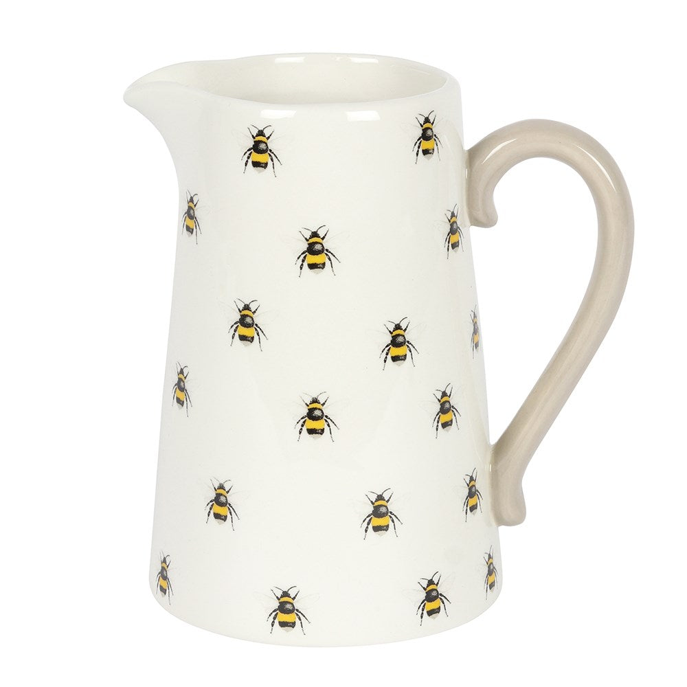 Bumble Bee Print Ceramic Jug