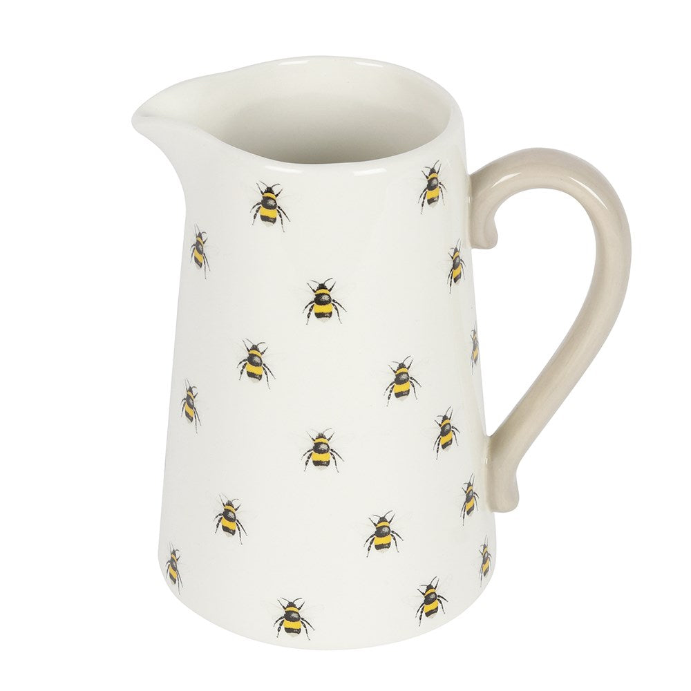 Bumble Bee Print Ceramic Jug