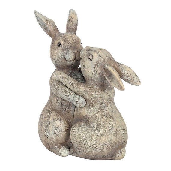 "You Make My Heart Thump" Bunny Couple Ornament
