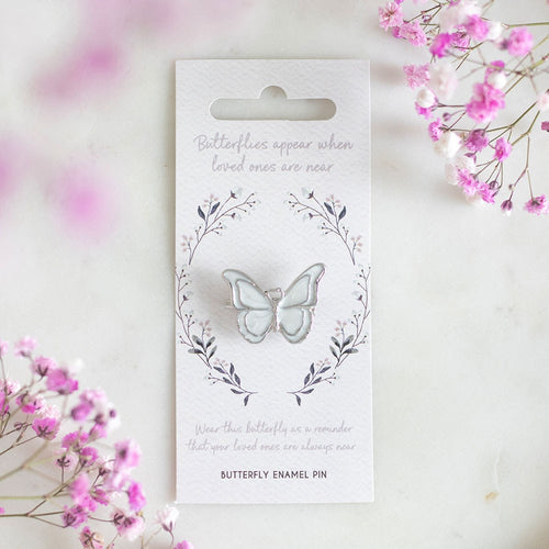 Butterflies appear enamel butterfly pin, a meaningful accessory symbolising remembrance