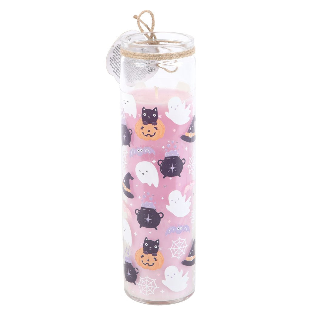Pastel Candy Apple Scented Glass Tube Candle