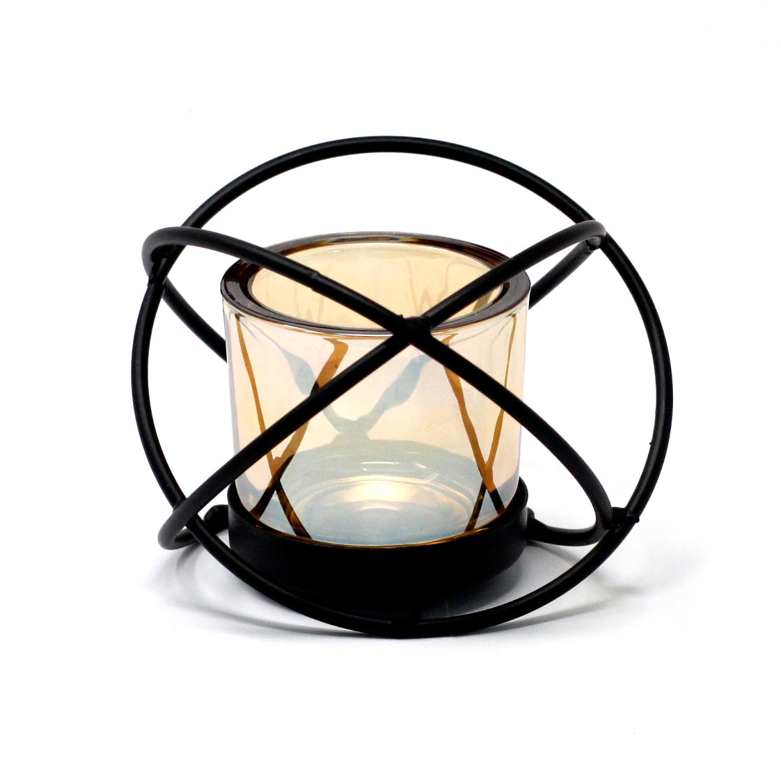 Single Ball Centrepiece Iron Votive Candle Holder