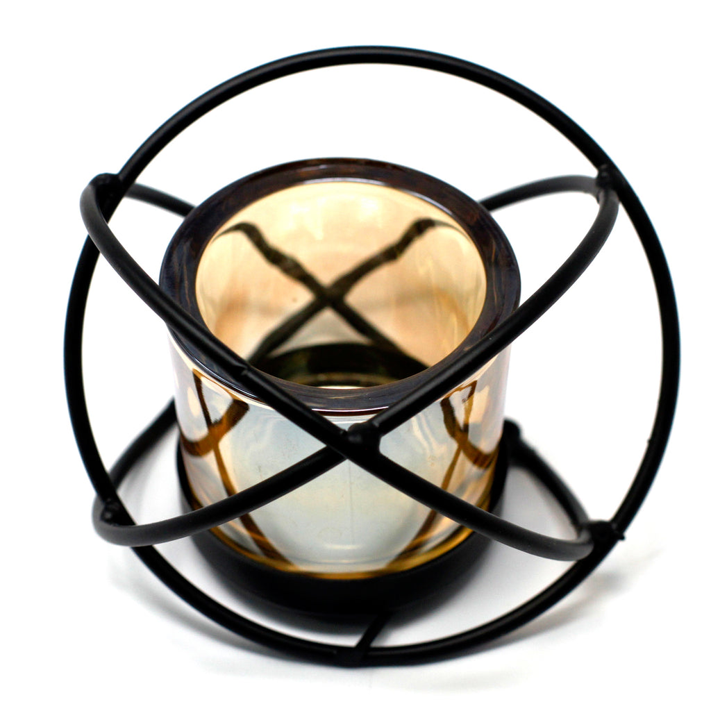 Single Ball Centrepiece Iron Votive Candle Holder
