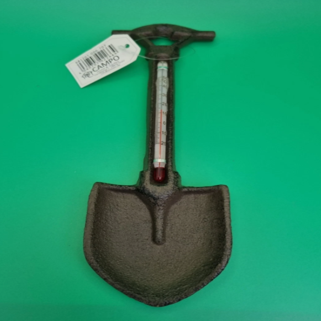 Cast Iron Garden Spade Thermometer