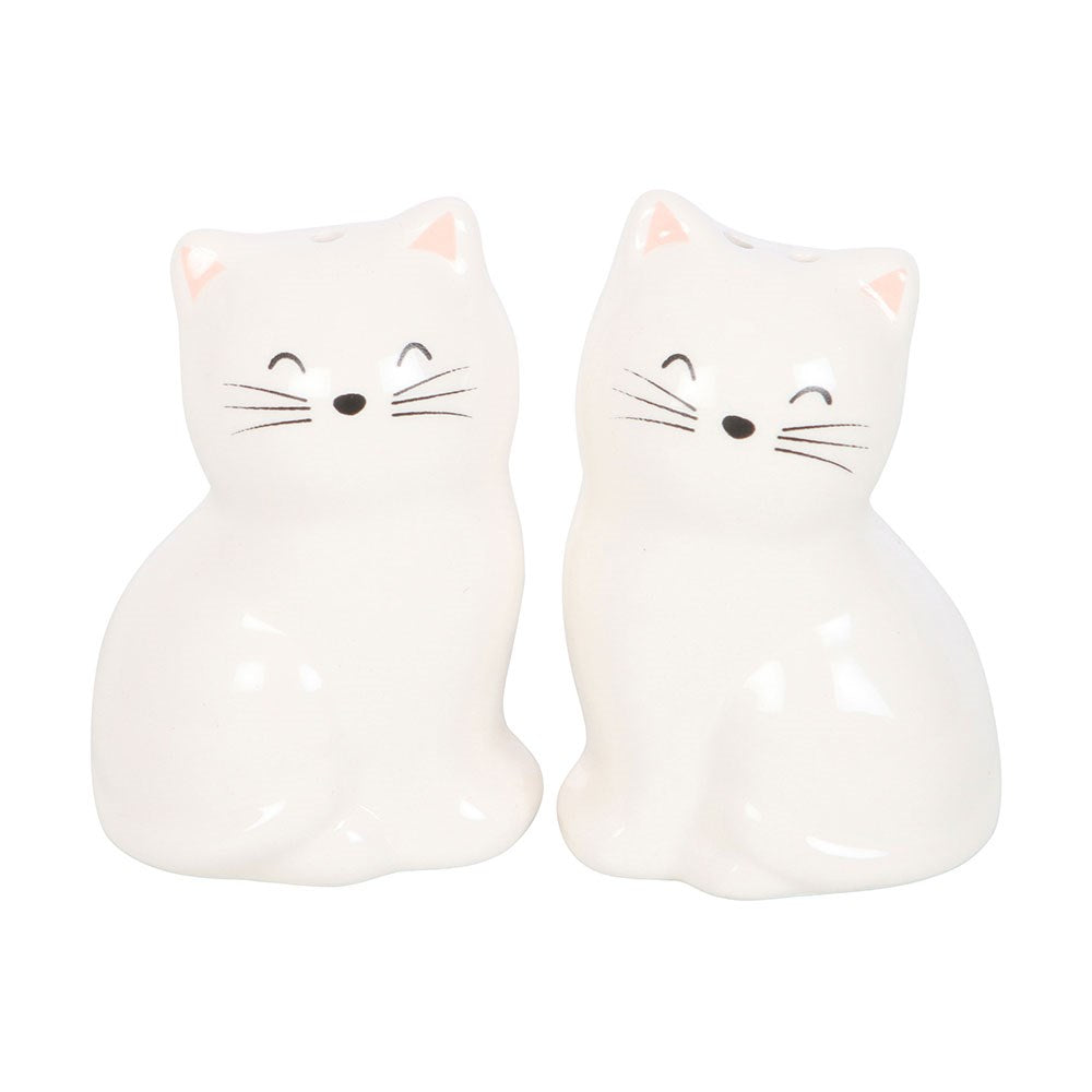 Ceramic Cat Shaped Salt & Pepper Pots
