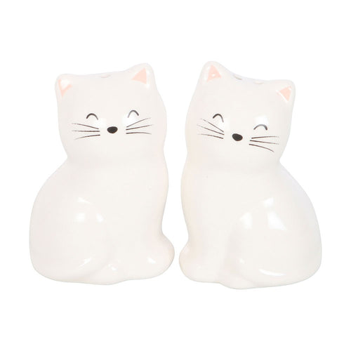 Ceramic Cat Shaped Salt & Pepper Pots