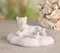 Cat memorial cloud ornament with “Until we meet again” message, a heartfelt tribute