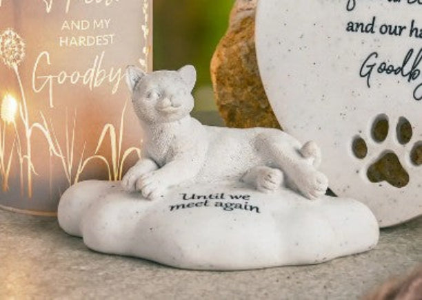 Until We Meet Again Cat Memorial Cloud Ornament