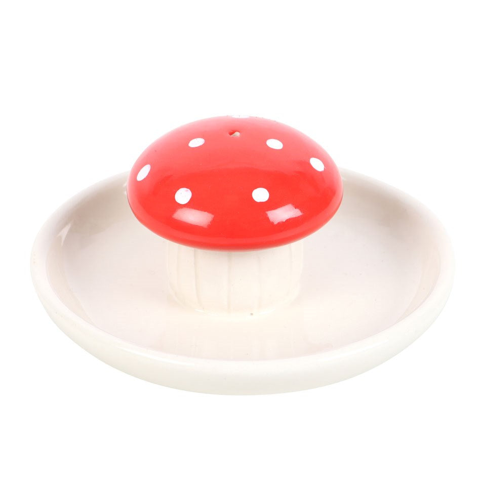 Ceramic Mushroom Incense Stick Holder