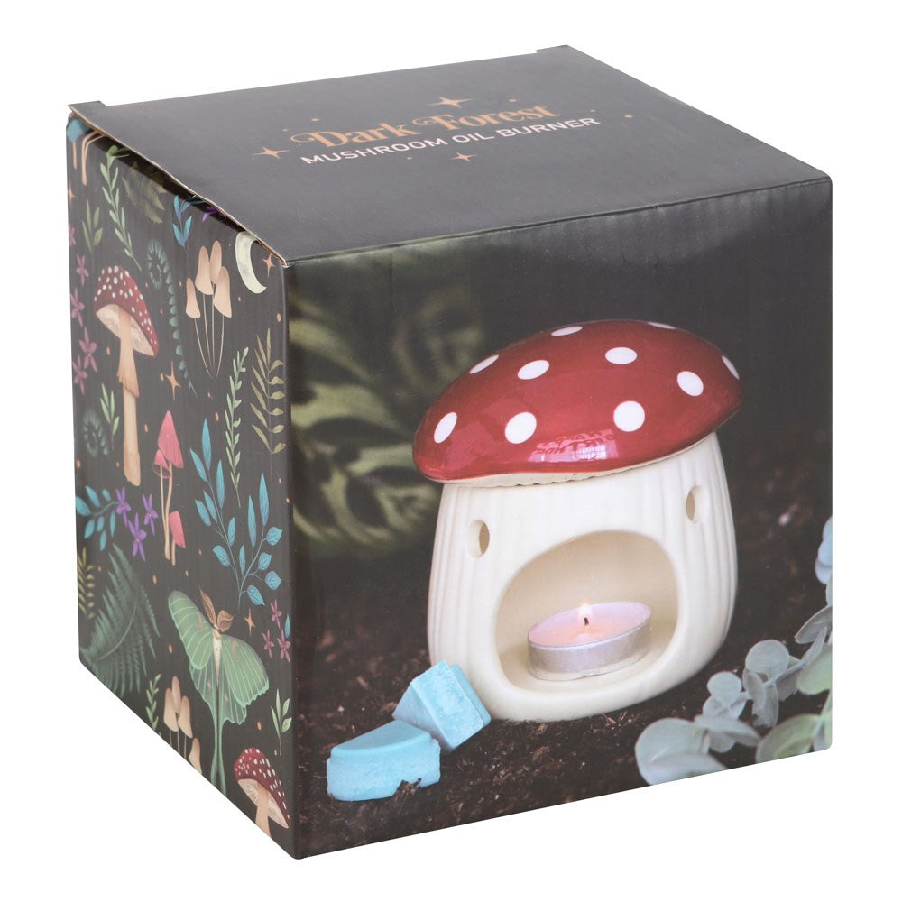 Ceramic Mushroom Shaped Oil Burner & Wax Warmer