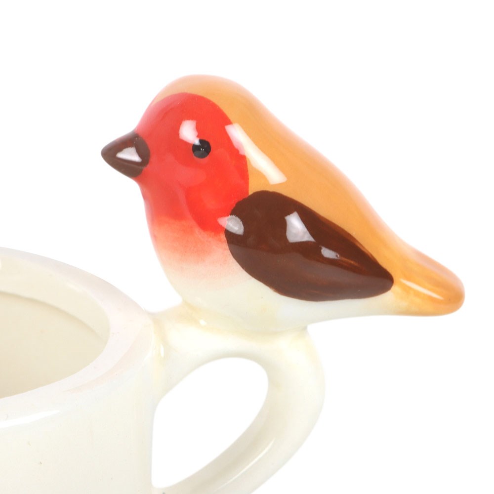 Ceramic Robin Tealight Candle Holder