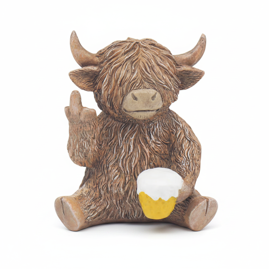 Cheers Highland Cow - detail