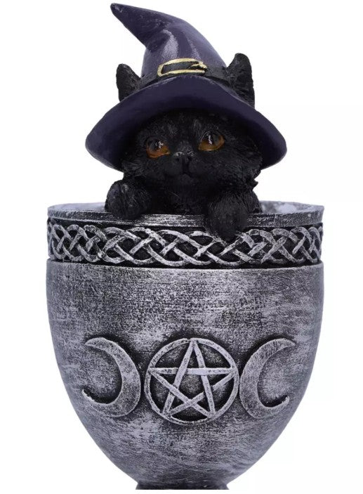 Coven Cup Black Cat In Goblet Nemesis Now