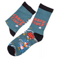Bamboo socks “Crazy cluck” UK 4-7, fun chicken-themed novelty socks