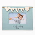 Wooden 6x4 photo frame featuring the message “Dad You Make Everything Better” with rustic decorative finish.