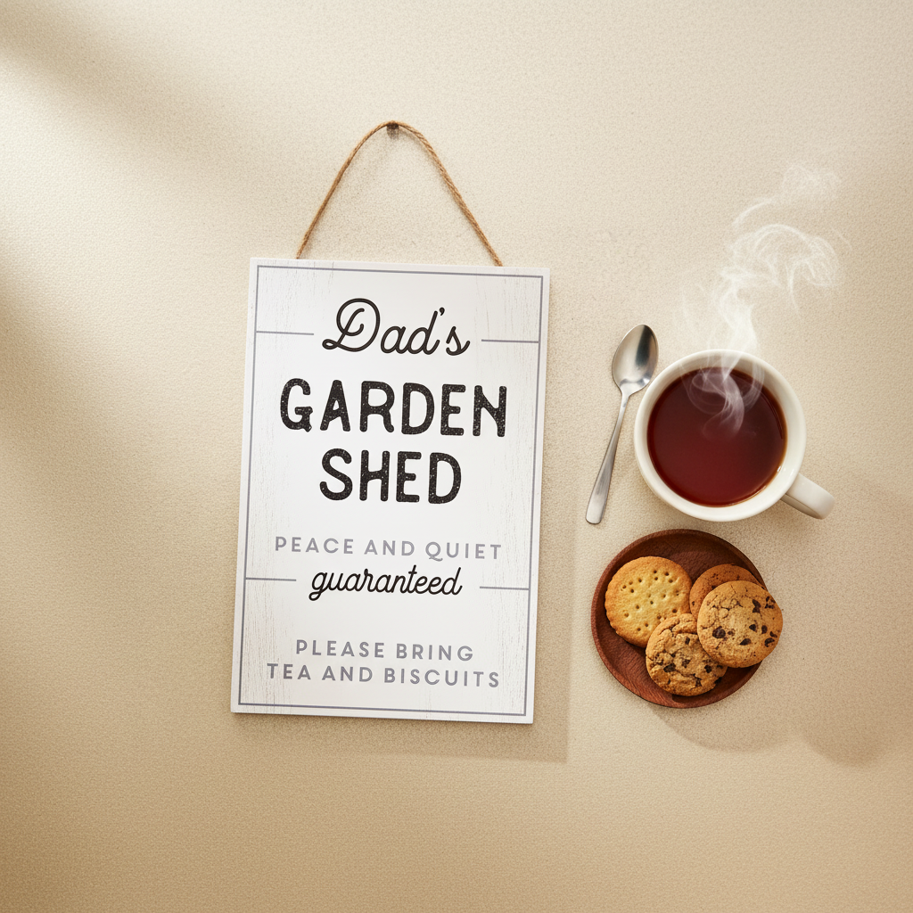 Dad's Garden Shed Wooden Hanging Sign
