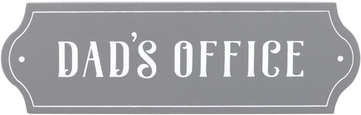 Dad's Office Small Wooden Wall Plaque
