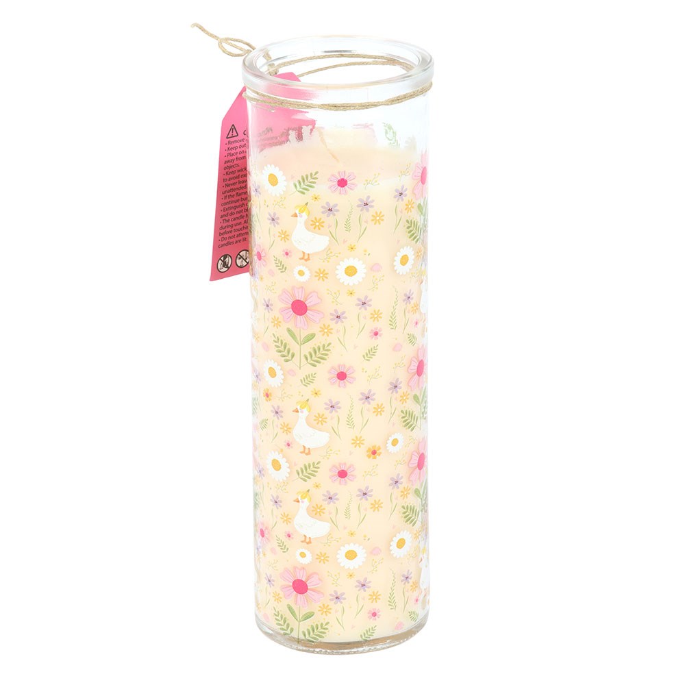 Daisy & Duck Print Vanilla Scented Tube Candle