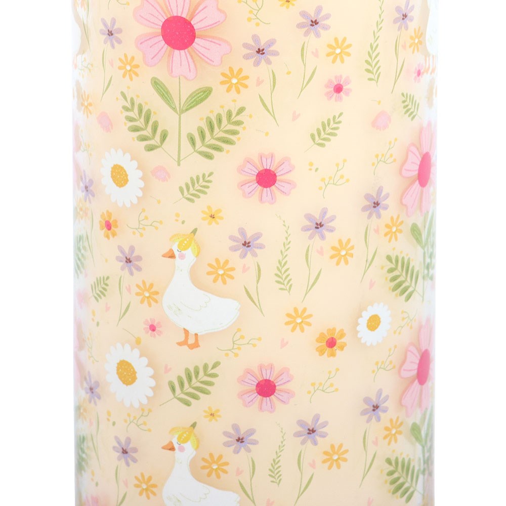 Daisy & Duck Print Vanilla Scented Tube Candle