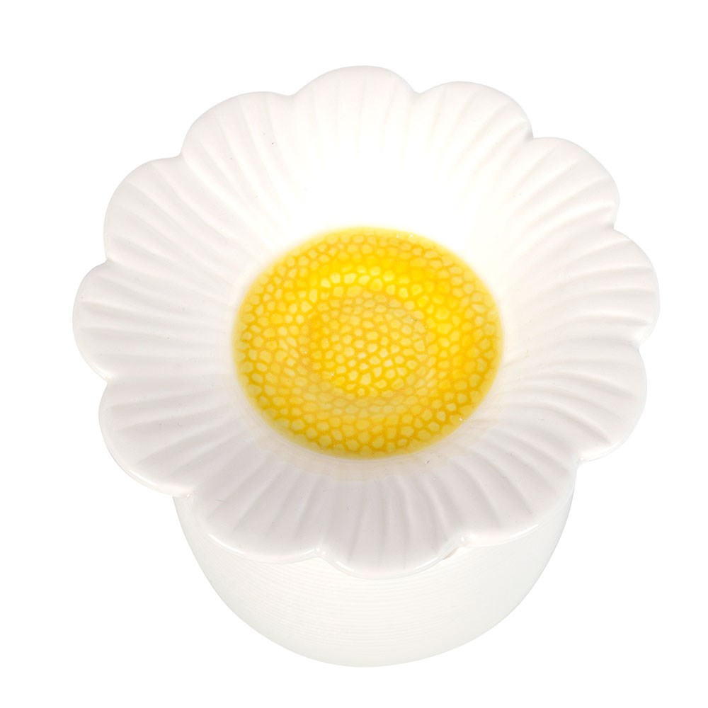 Ceramic Daisy Shaped Oil Burner & Wax Warmer